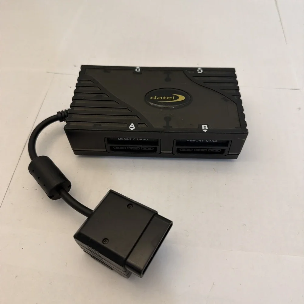 Datel Sony Playstation 2 (PS2) 4x Multiplayer Adapter Model PS2490D Black